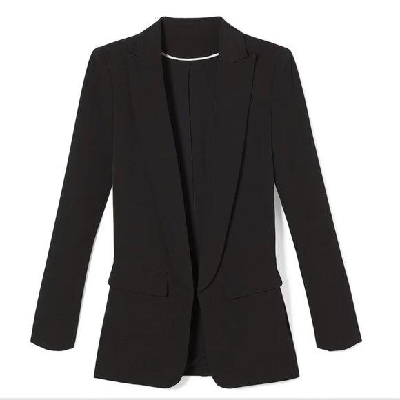 NWT White House Black Market -The Relaxed Blazer - Black- Size 00 - Picture 5 of 6